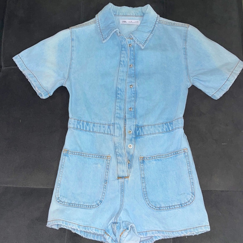ZARA denim romper